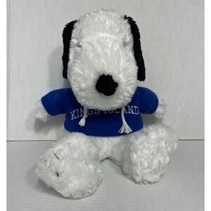 SNOOPY Kings Island Blue Hoodie Plush Cedar Fair 2010 16”